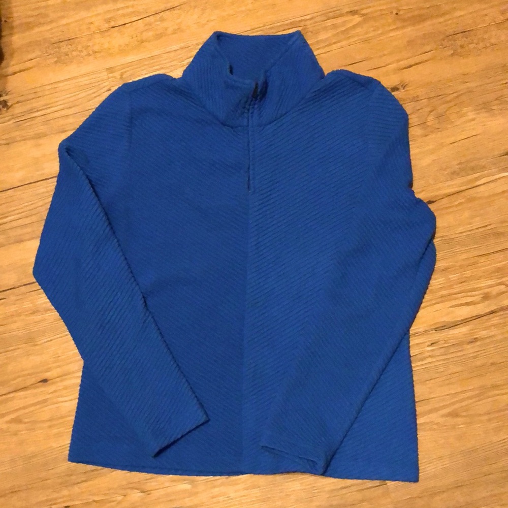 Nomadic Traders Pullover, Quarter Zip, Blue, Size… - image 1